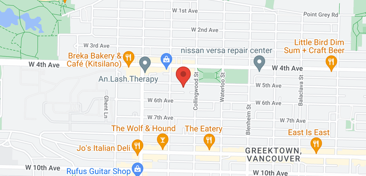 map of 3540 W 5TH AVENUE